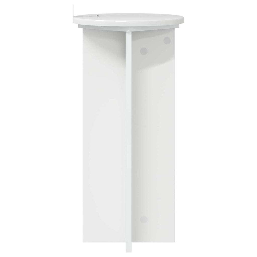 Pflanzenständer 2 pcs Hochglanz Weiß 29,5 x 29,5 x 60 cm