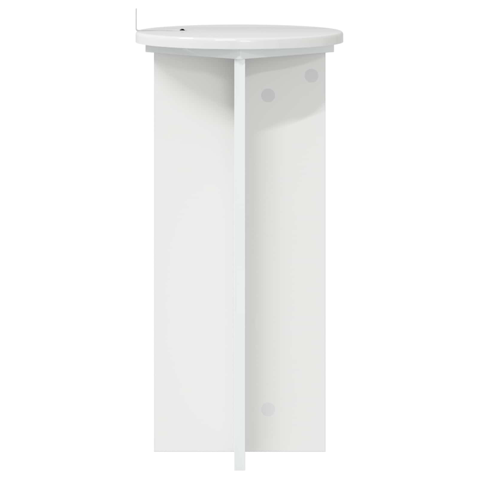 Pflanzenständer 2 pcs Hochglanz Weiß 29,5 x 29,5 x 60 cm