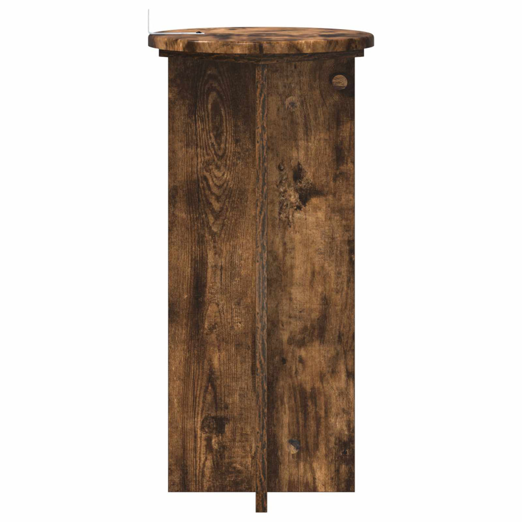 Pflanzenständer 2 pcs Geräucherte Eiche 29,5 x 29,5 x 60 cm