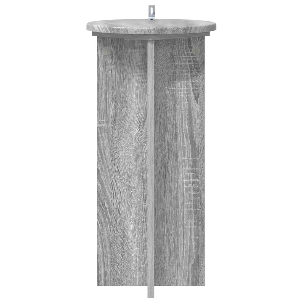 Pflanzenständer 2 pcs Graues Sonoma 29,5 x 29,5 x 60 cm