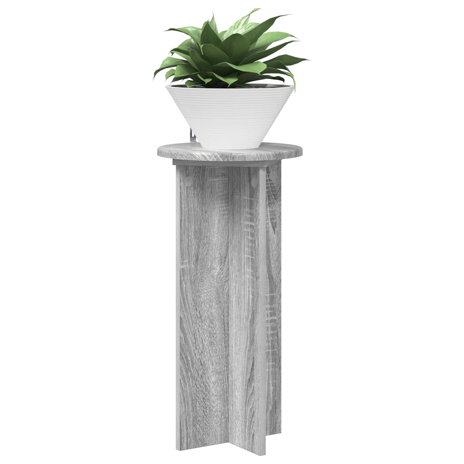 Pflanzenständer 2 pcs Graues Sonoma 29,5 x 29,5 x 60 cm