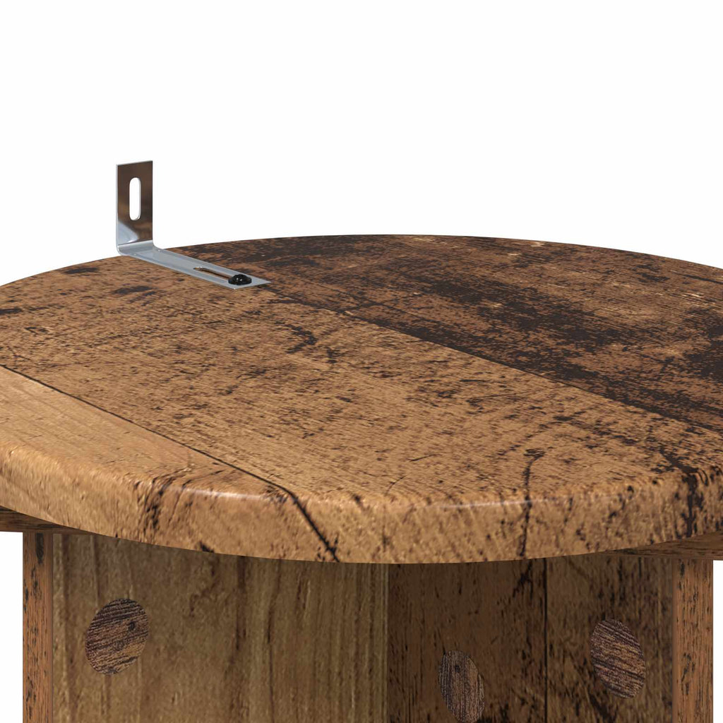Pflanzenständer 2 pcs Altholz 29,5 x 29,5 x 60 cm Holzwerkstoff