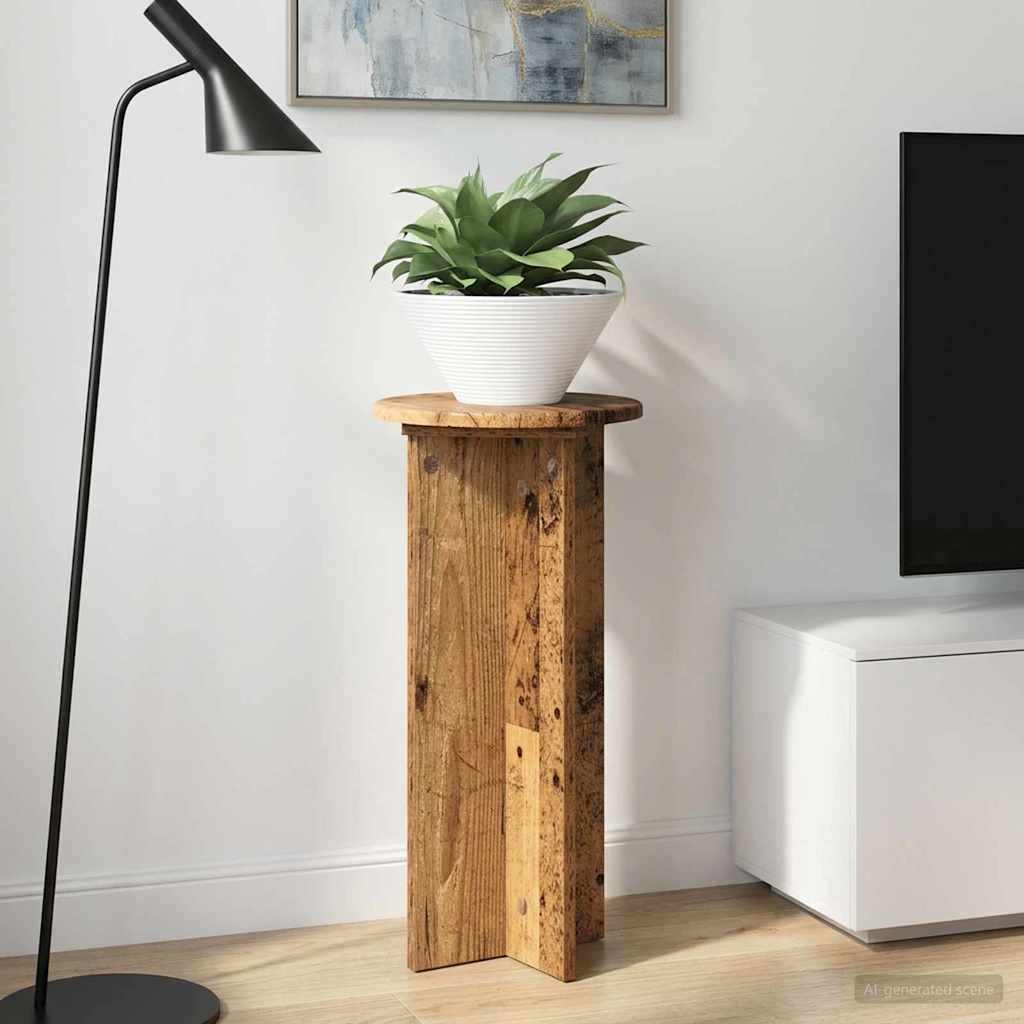 Pflanzenständer 2 pcs Altholz 29,5 x 29,5 x 60 cm Holzwerkstoff