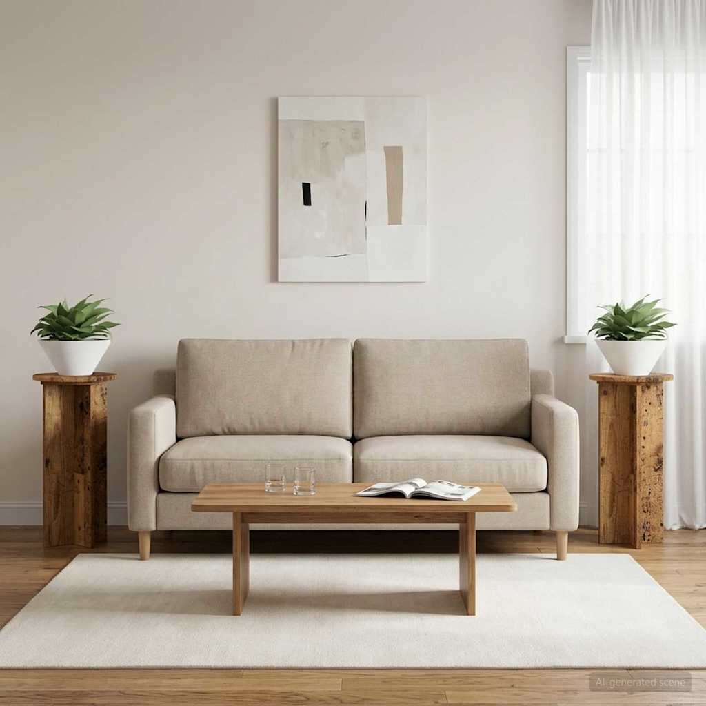 Pflanzenständer 2 pcs Altholz 29,5 x 29,5 x 60 cm Holzwerkstoff