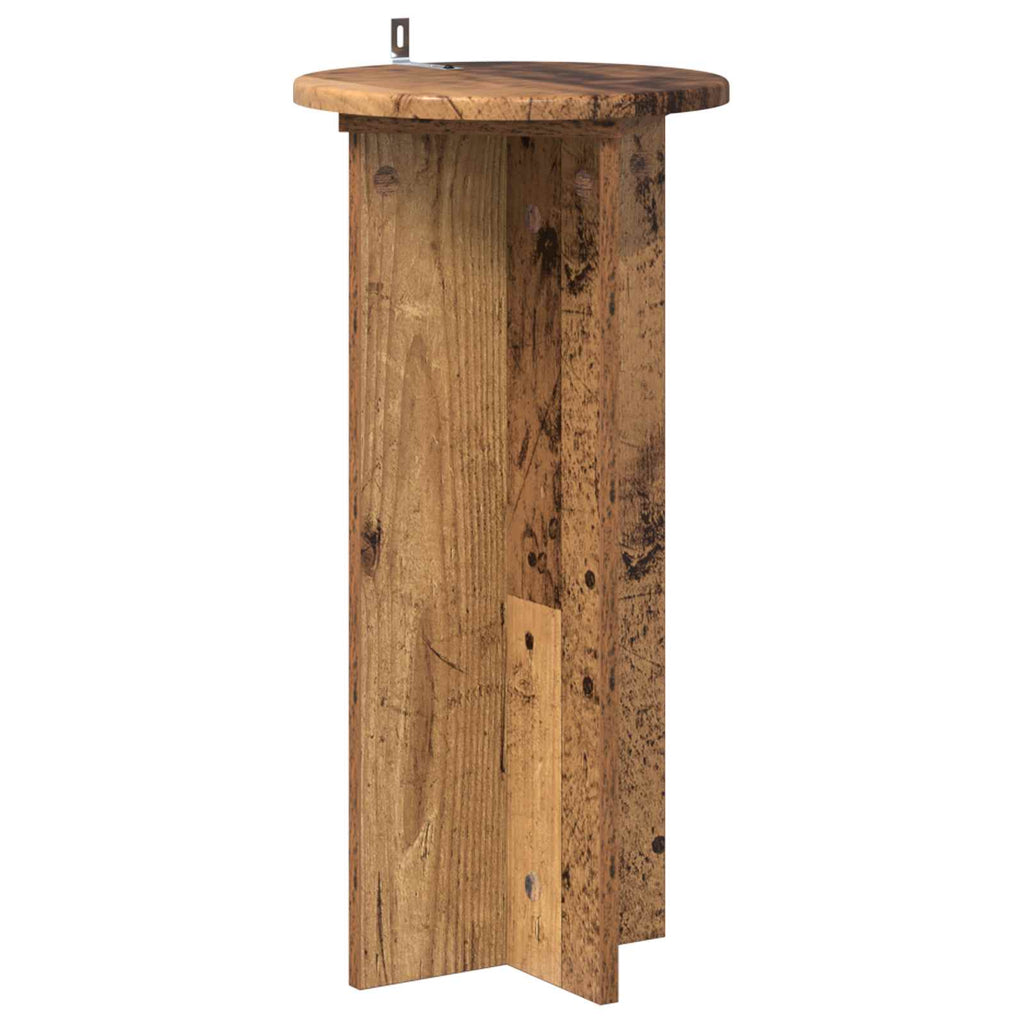 Pflanzenständer 2 pcs Altholz 29,5 x 29,5 x 60 cm Holzwerkstoff