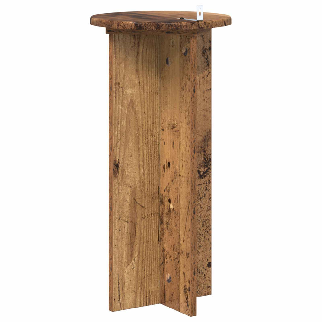 Pflanzenständer 2 pcs Altholz 29,5 x 29,5 x 60 cm Holzwerkstoff