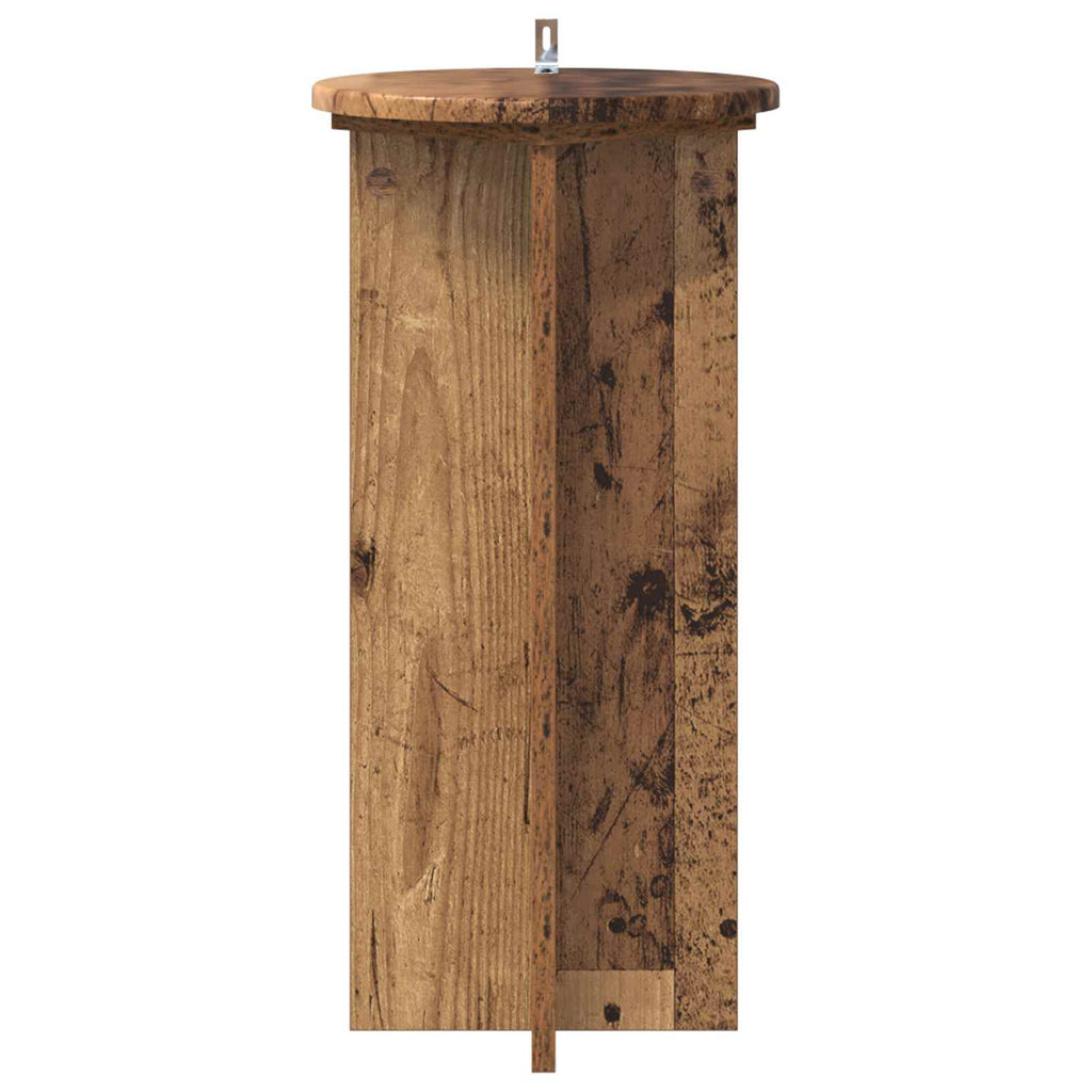 Pflanzenständer 2 pcs Altholz 29,5 x 29,5 x 60 cm Holzwerkstoff