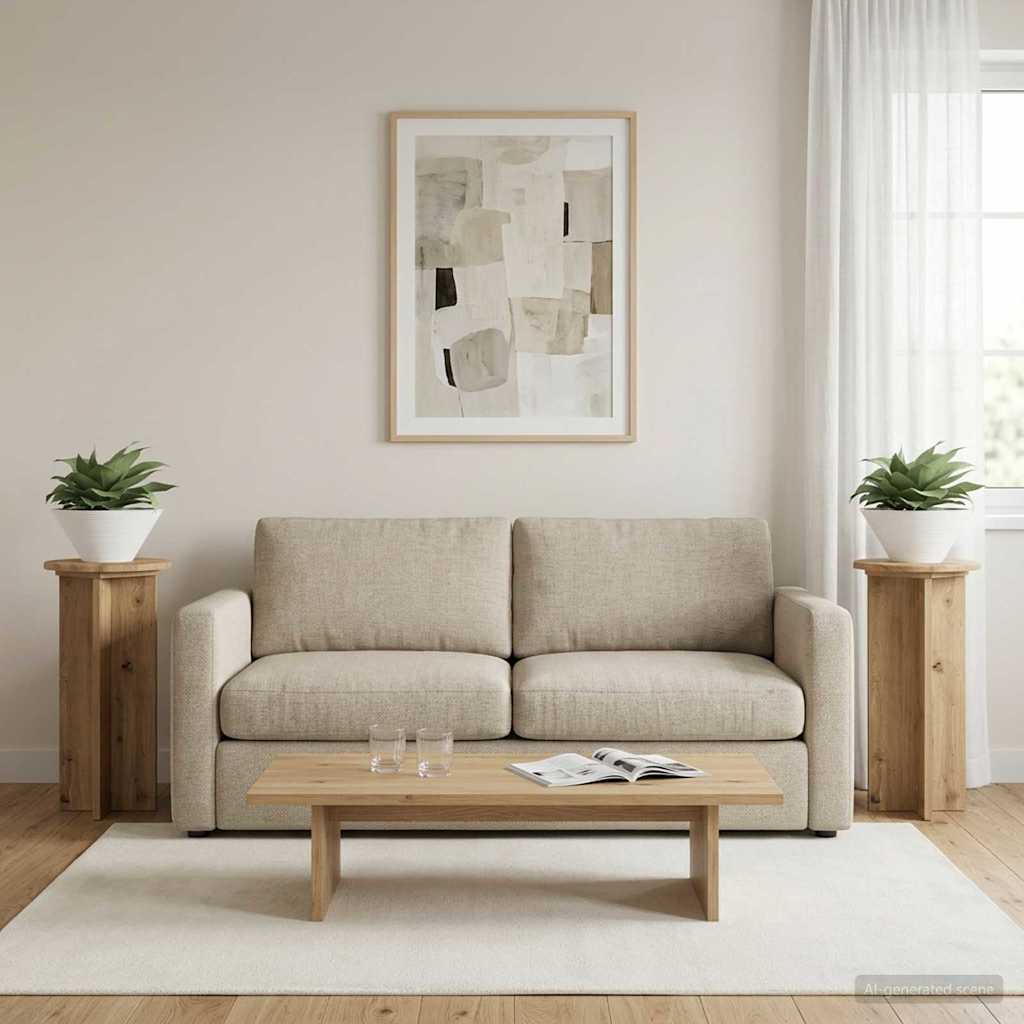 Pflanzenständer 2 pcs Artisan-Eiche 29,5 x 29,5 x 60 cm