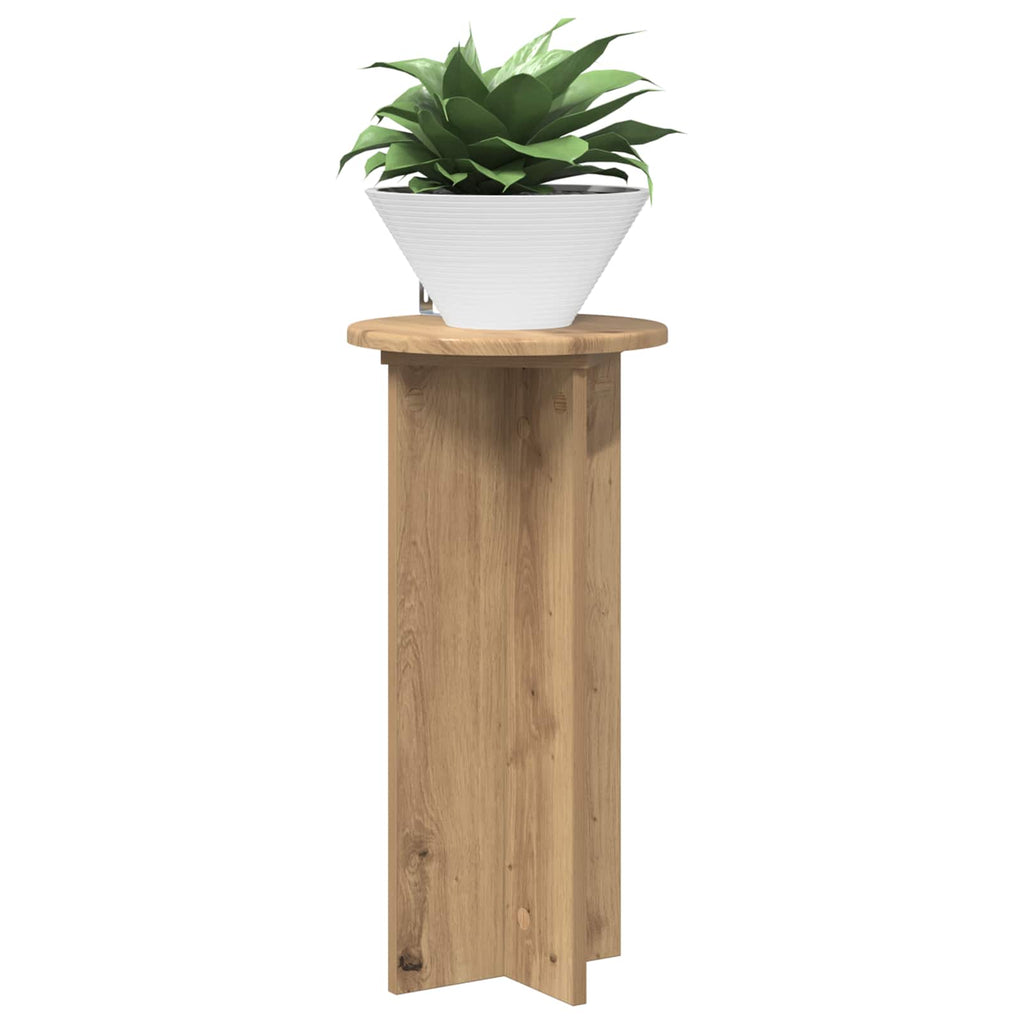 Pflanzenständer 2 pcs Artisan-Eiche 29,5 x 29,5 x 60 cm