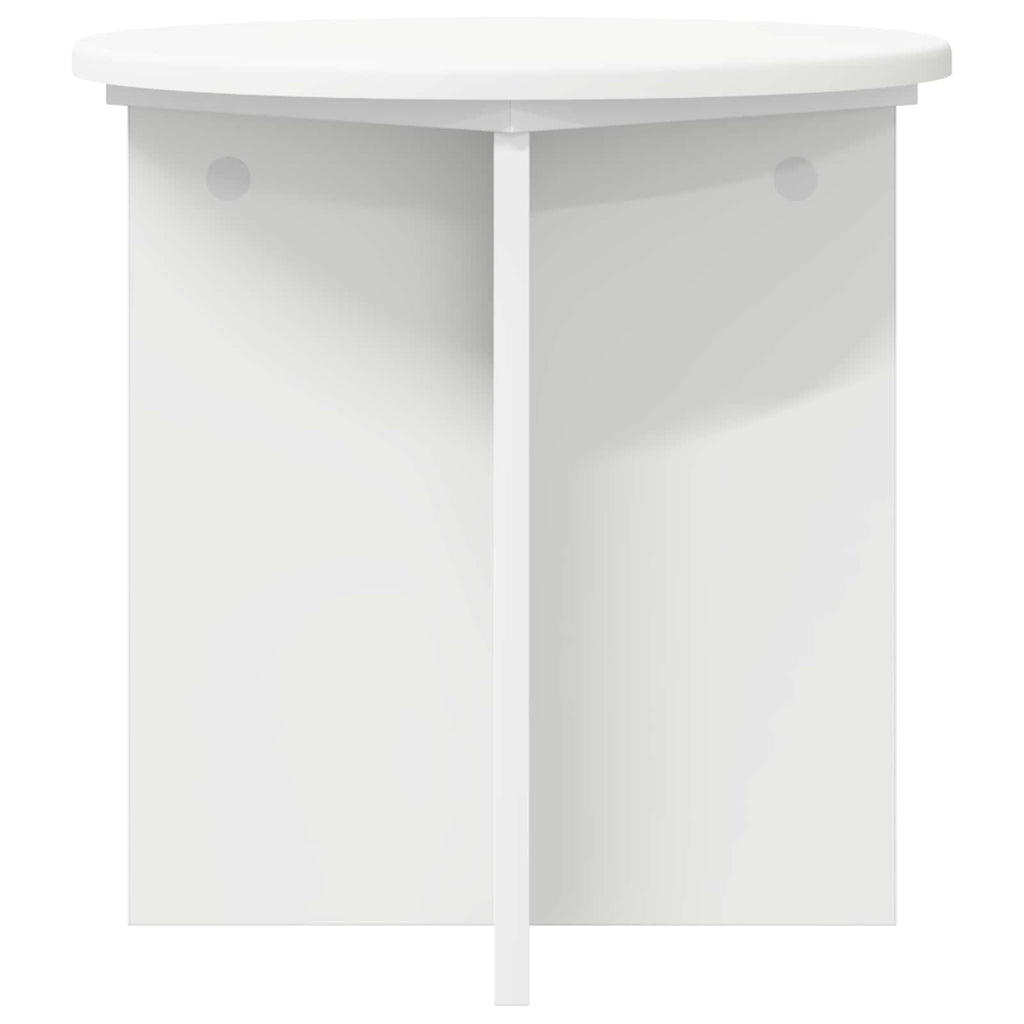 Pflanzenständer 2 pcs Weiß Ø40 x 40 cm Holzwerkstoff