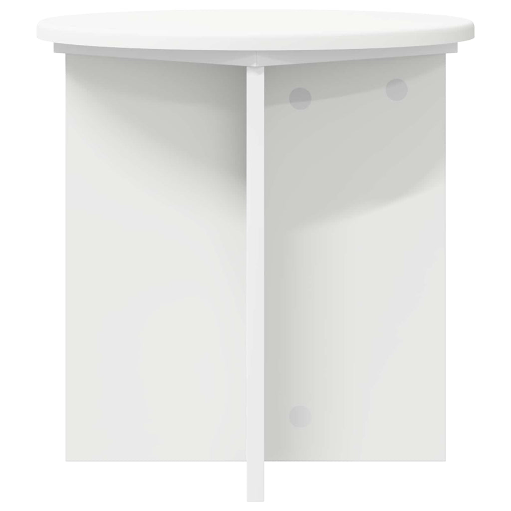 Pflanzenständer 2 pcs Weiß Ø40 x 40 cm Holzwerkstoff