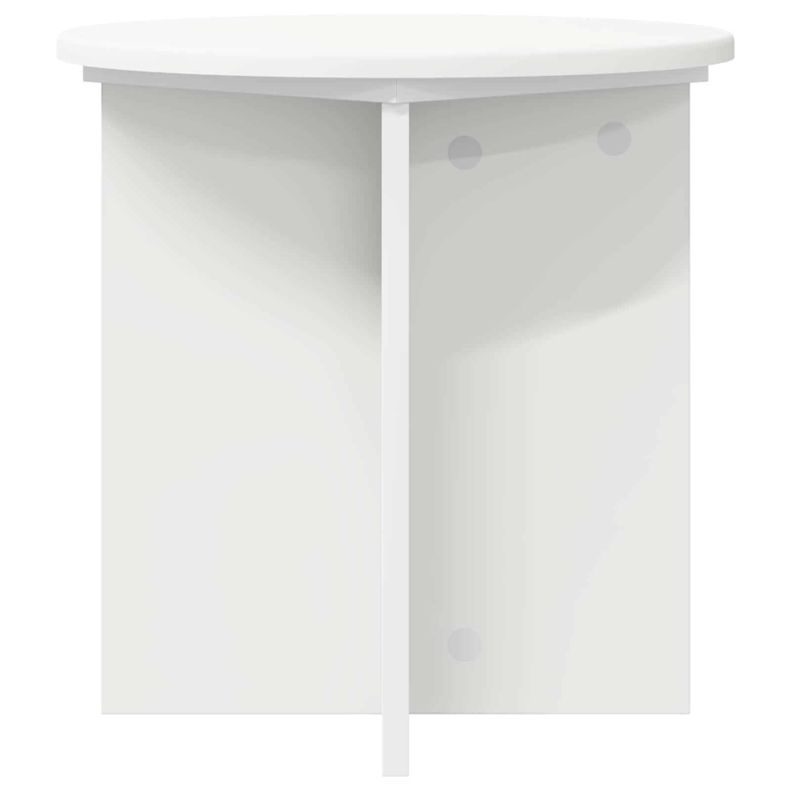 Pflanzenständer 2 pcs Weiß Ø40 x 40 cm Holzwerkstoff