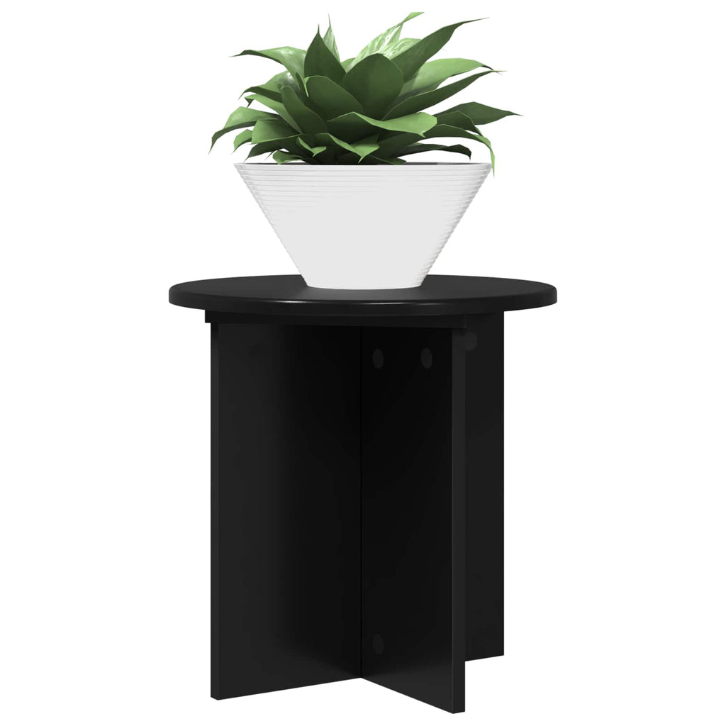 Pflanzenständer 2 pcs Schwarz 40 x 40 x 40 cm Holzwerkstoff
