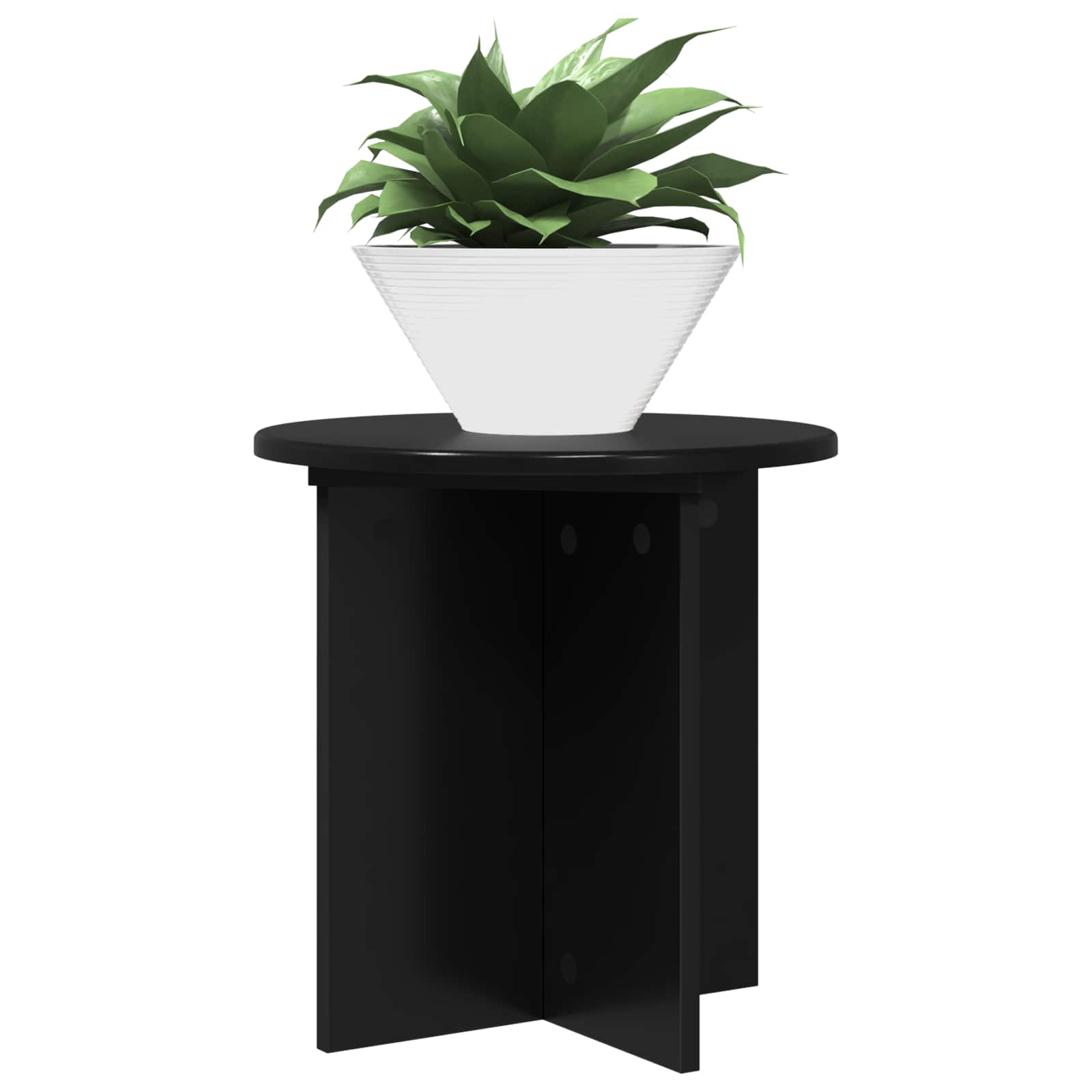 Pflanzenständer 2 pcs Schwarz 40 x 40 x 40 cm Holzwerkstoff
