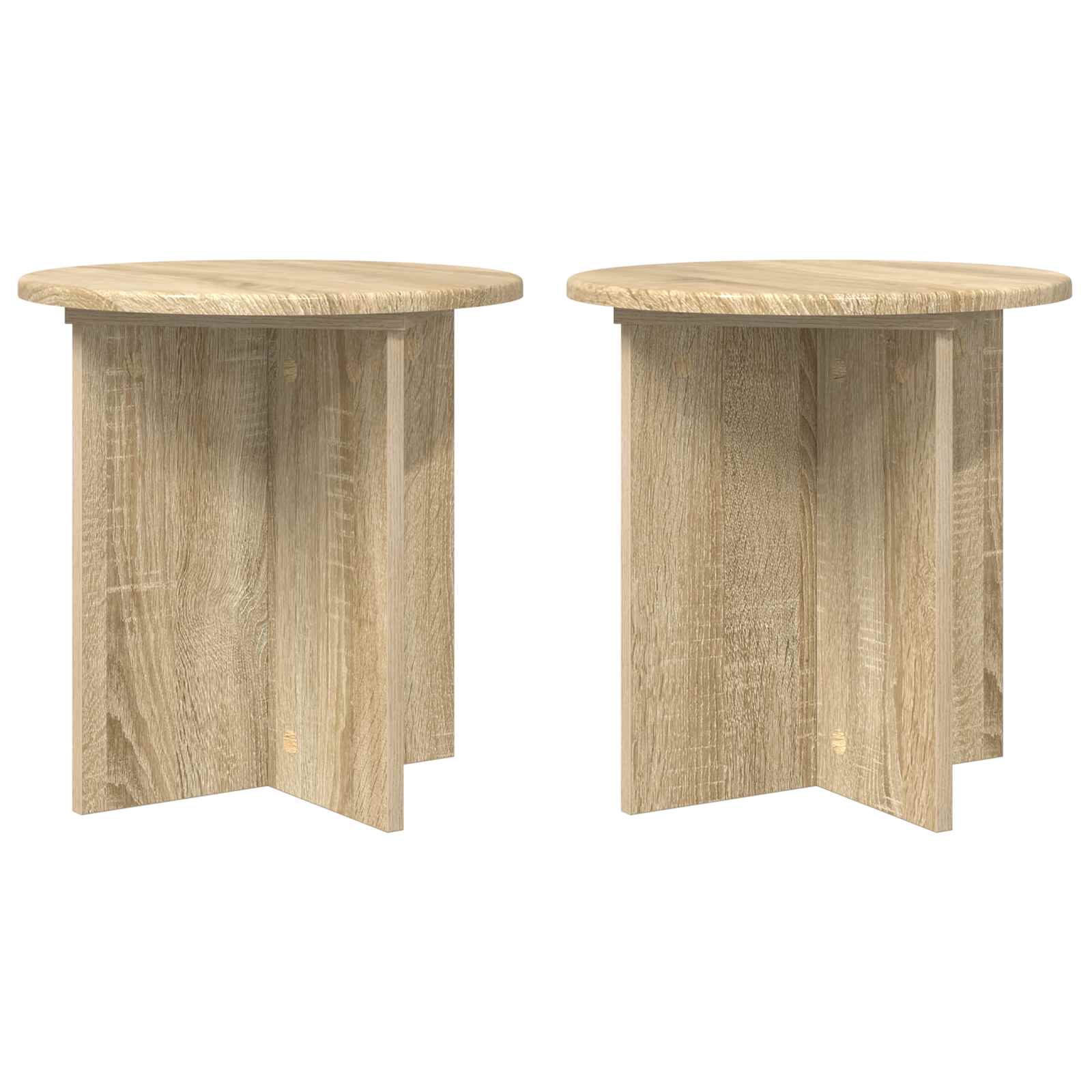 Pflanzenständer 2 pcs Sonoma-Eiche 40 x 40 x 40 cm