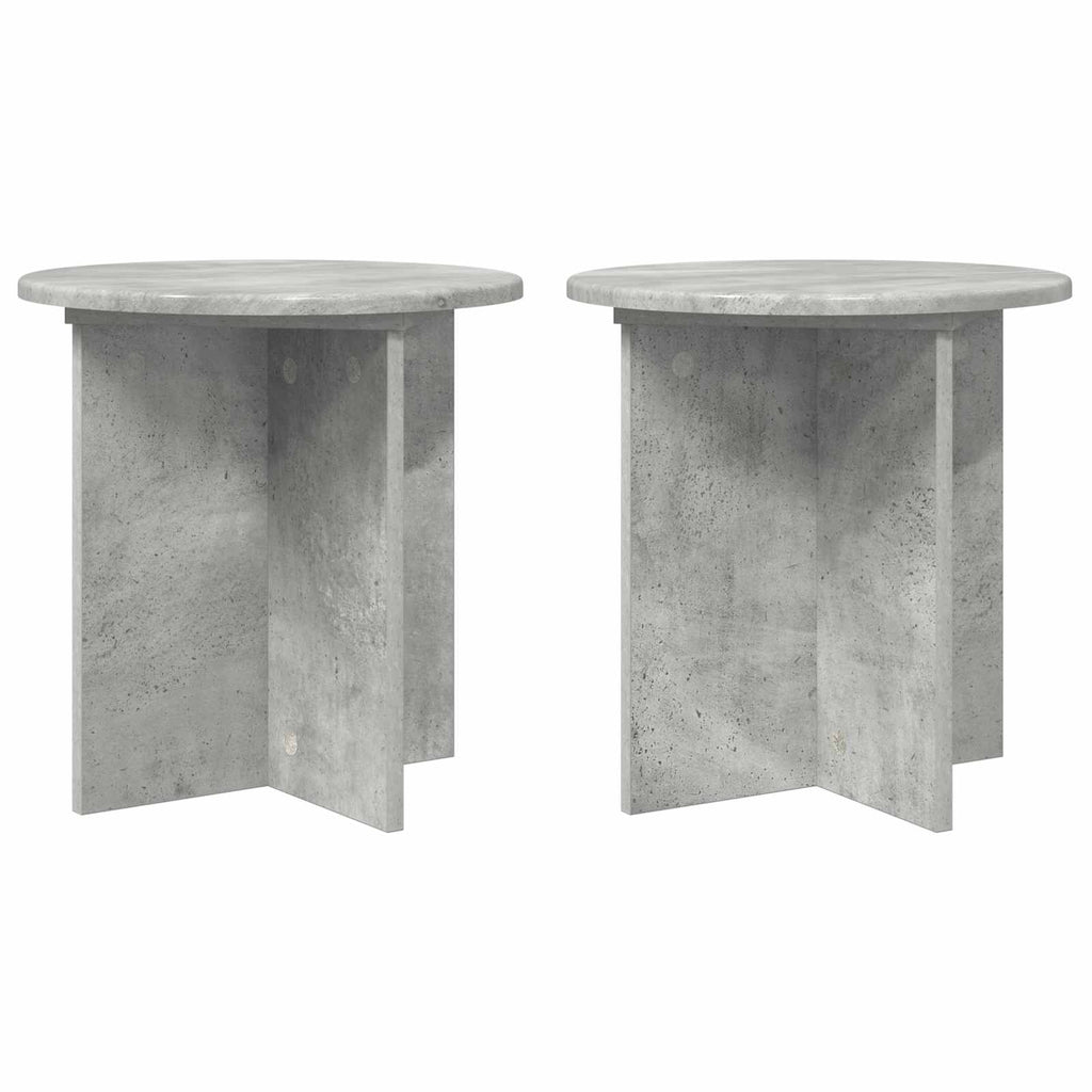 Pflanzenständer 2 pcs Betongrau 40 x 40 x 40 cm Holzwerkstoff