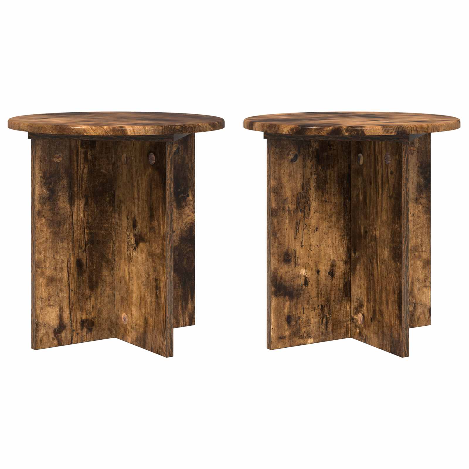 Pflanzenständer 2 pcs Geräucherte Eiche 40 x 40 x 40 cm