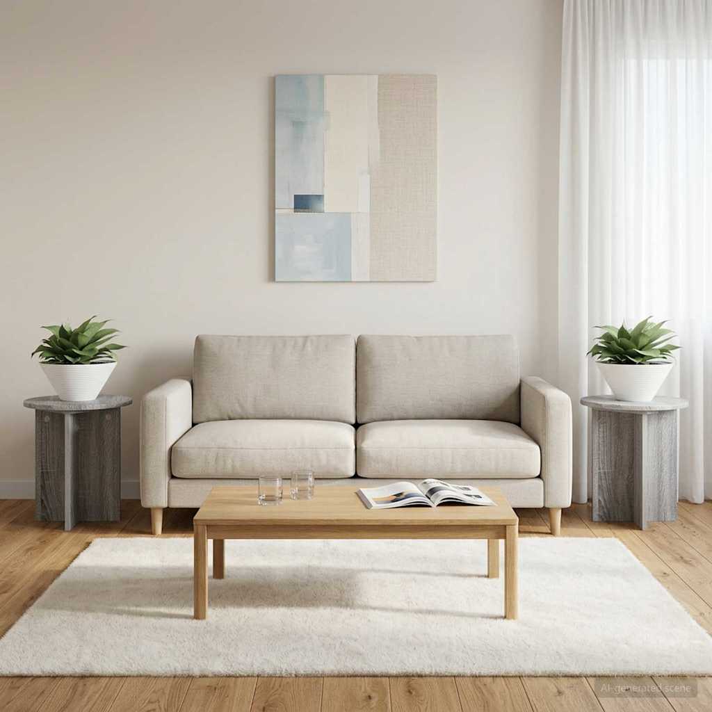 Pflanzenständer 2 pcs Graues Sonoma 40 x 40 x 40 cm