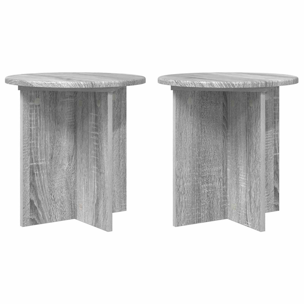 Pflanzenständer 2 pcs Graues Sonoma 40 x 40 x 40 cm