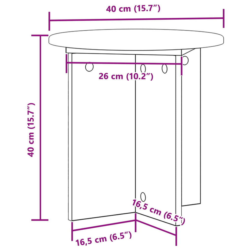 Pflanzenständer 2 pcs Graues Sonoma 40 x 40 x 40 cm