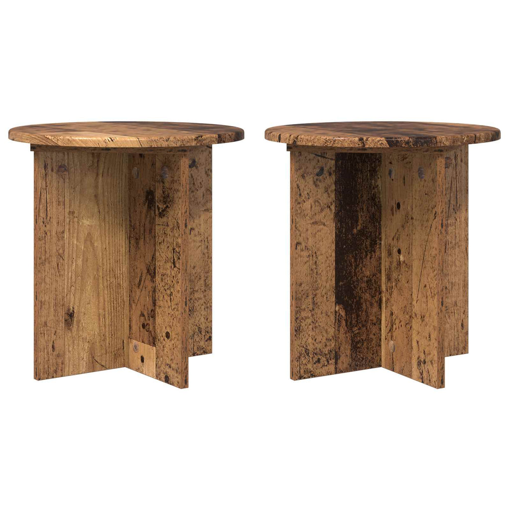 Pflanzenständer 2 pcs Altholz 40 x 40 x 40 cm Holzwerkstoff
