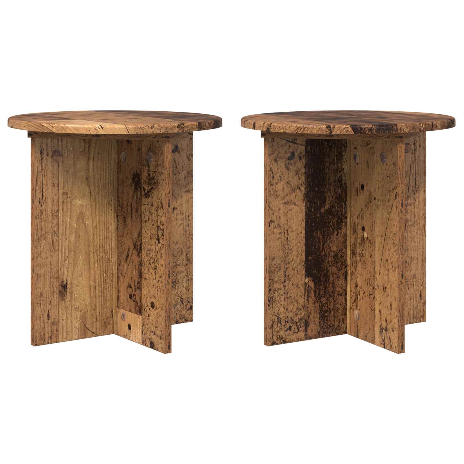 Pflanzenständer 2 pcs Altholz 40 x 40 x 40 cm Holzwerkstoff