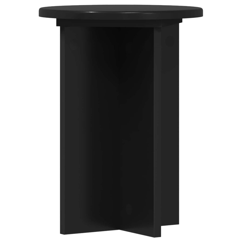 Pflanzenständer 2 pcs Schwarz Ø29,5 x 40 cm Holzwerkstoff