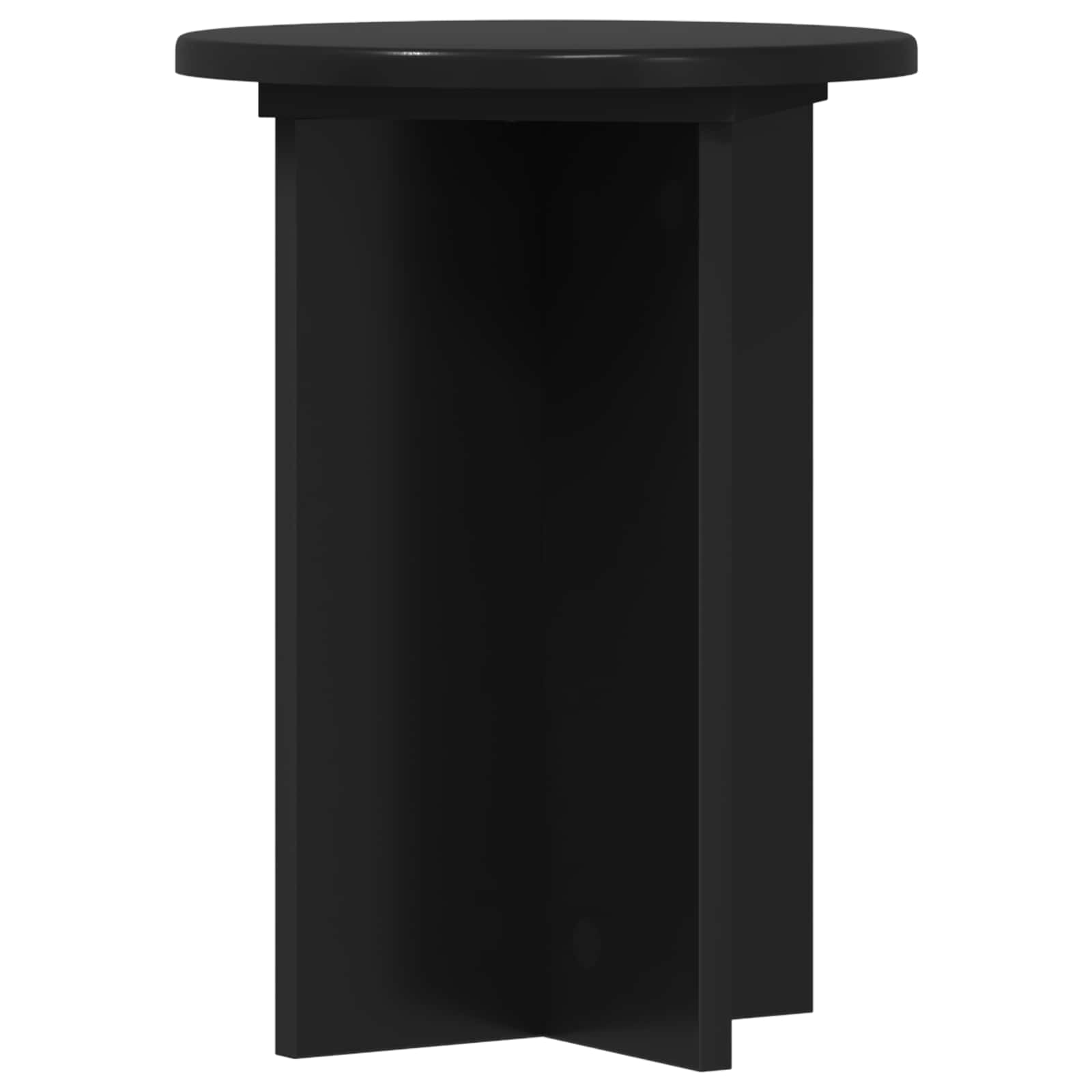 Pflanzenständer 2 pcs Schwarz Ø29,5 x 40 cm Holzwerkstoff