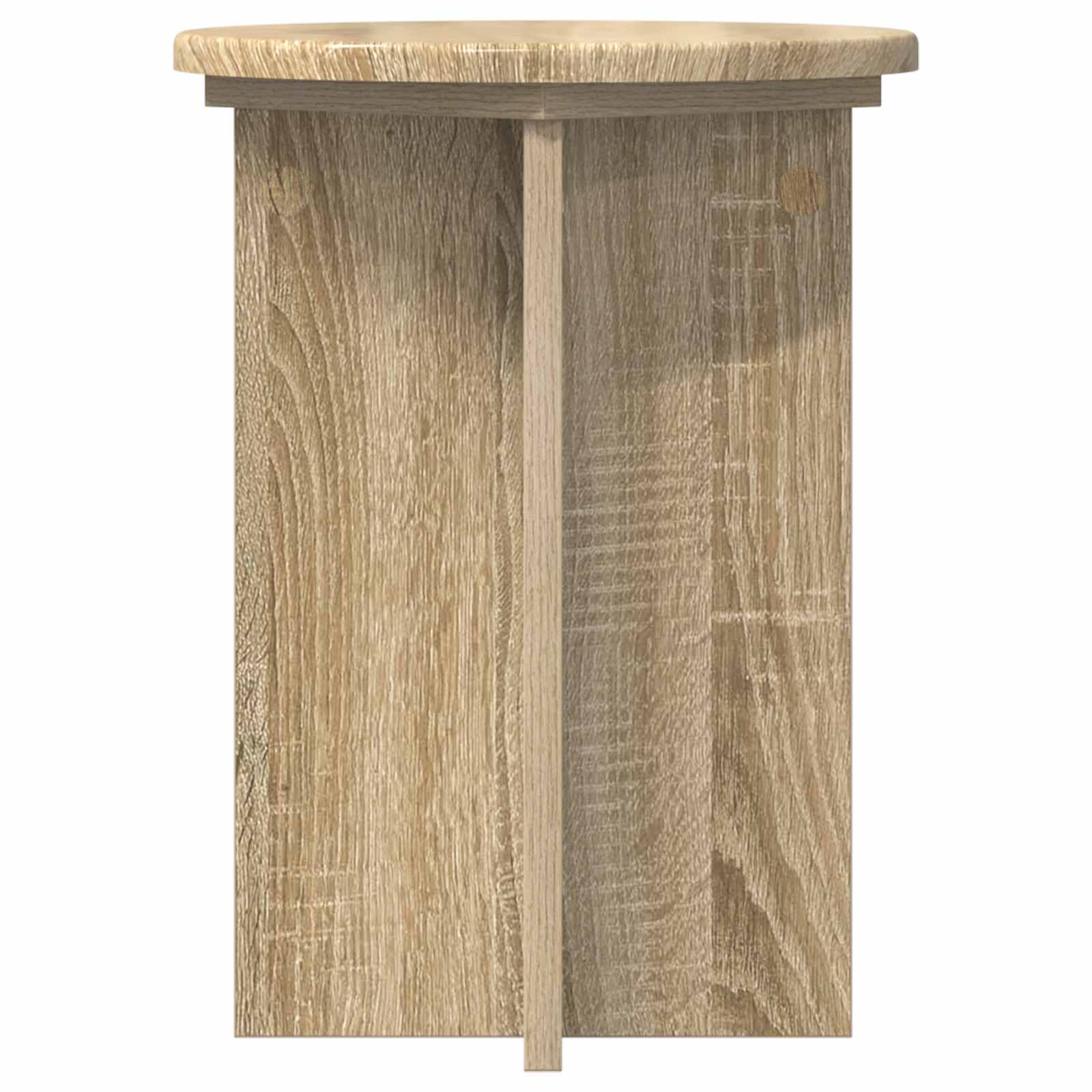 Pflanzenständer 2 pcs Sonoma-Eiche Ø29,5 x 40 cm Holzwerkstoff