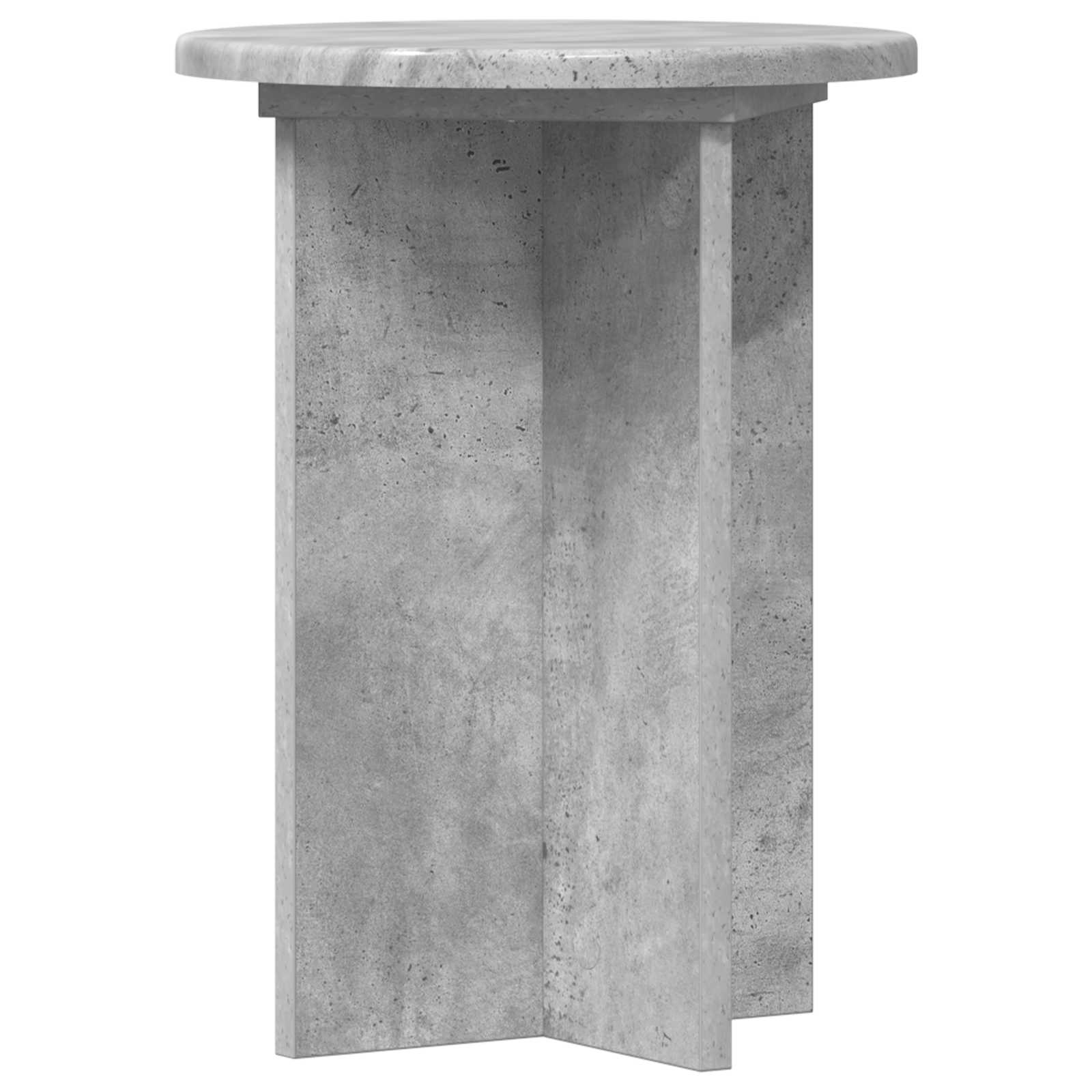 Pflanzenständer 2 pcs Betongrau Ø29,5 x 40 cm Holzwerkstoff