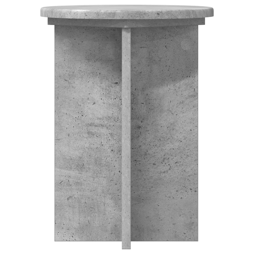 Pflanzenständer 2 pcs Betongrau Ø29,5 x 40 cm Holzwerkstoff