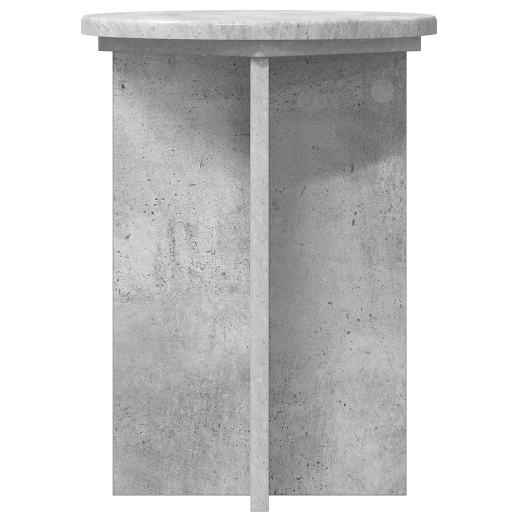 Pflanzenständer 2 pcs Betongrau Ø29,5 x 40 cm Holzwerkstoff