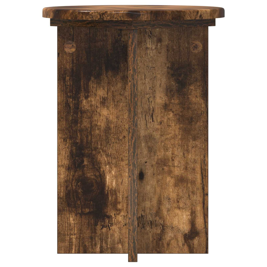 Pflanzenständer 2 pcs Geräucherte Eiche Ø29,5 x 40 cm