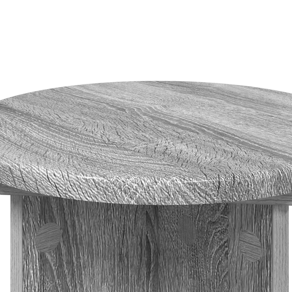 Pflanzenständer 2 pcs Graues Sonoma Ø29,5 x 40 cm Holzwerkstoff