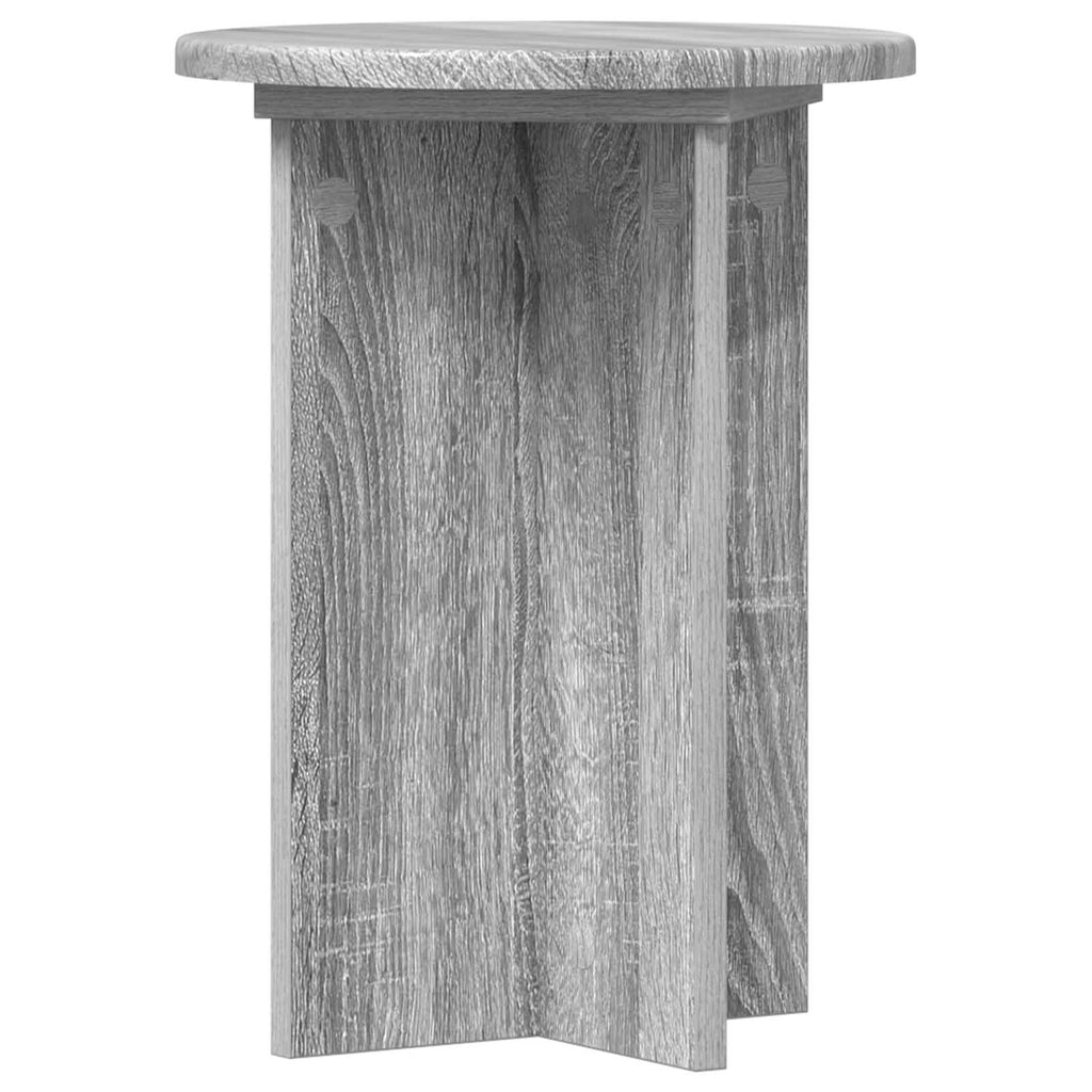 Pflanzenständer 2 pcs Graues Sonoma Ø29,5 x 40 cm Holzwerkstoff