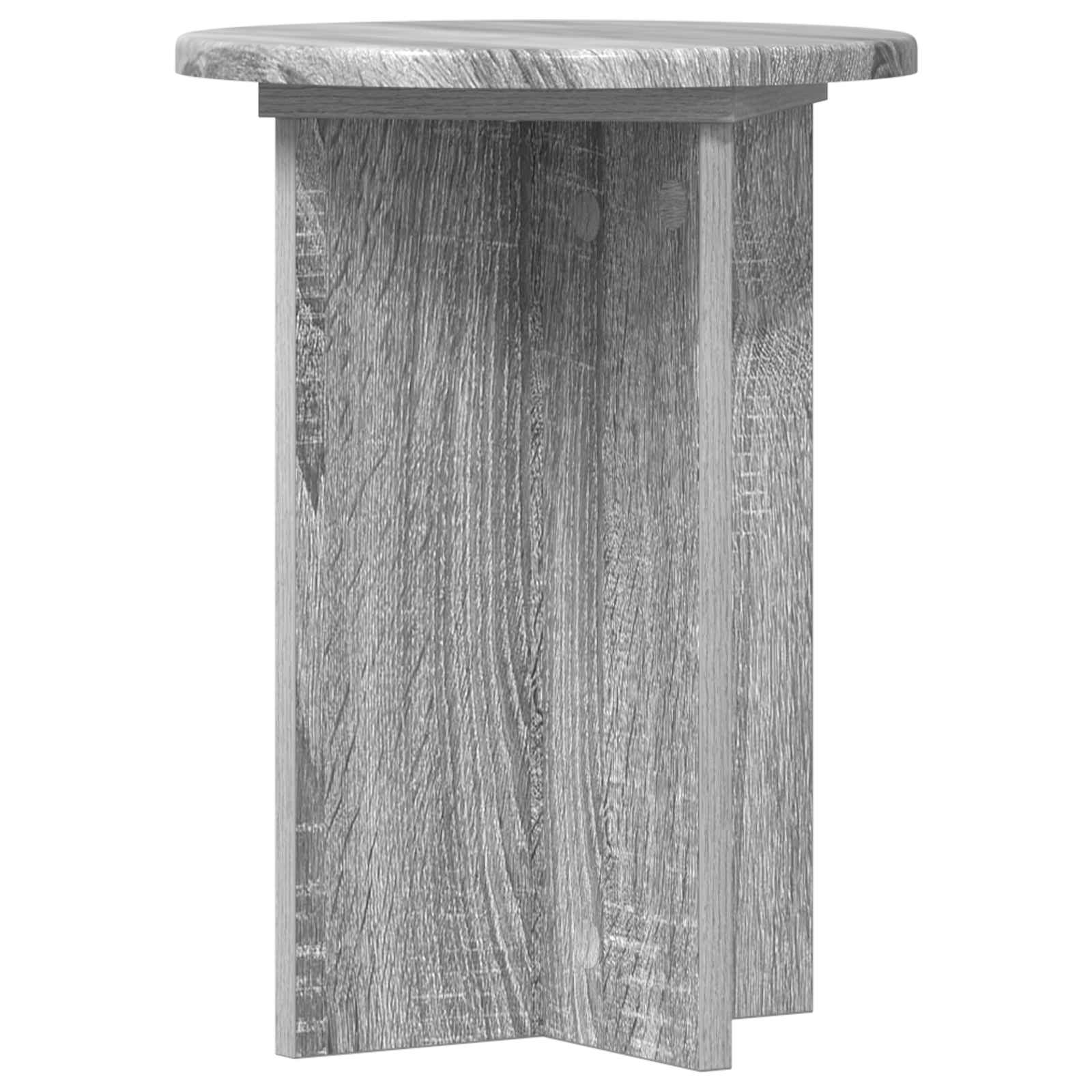 Pflanzenständer 2 pcs Graues Sonoma Ø29,5 x 40 cm Holzwerkstoff