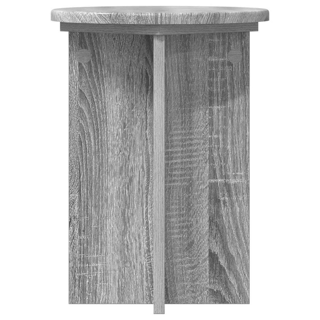 Pflanzenständer 2 pcs Graues Sonoma Ø29,5 x 40 cm Holzwerkstoff