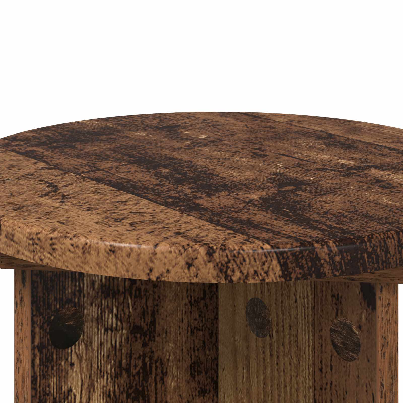 Pflanzenständer 2 pcs Altholz Ø29,5 x 40 cm Holzwerkstoff