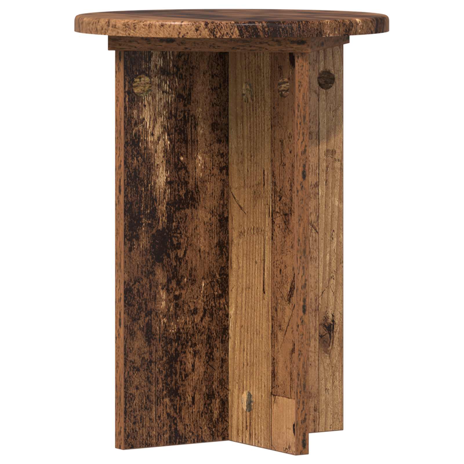 Pflanzenständer 2 pcs Altholz Ø29,5 x 40 cm Holzwerkstoff