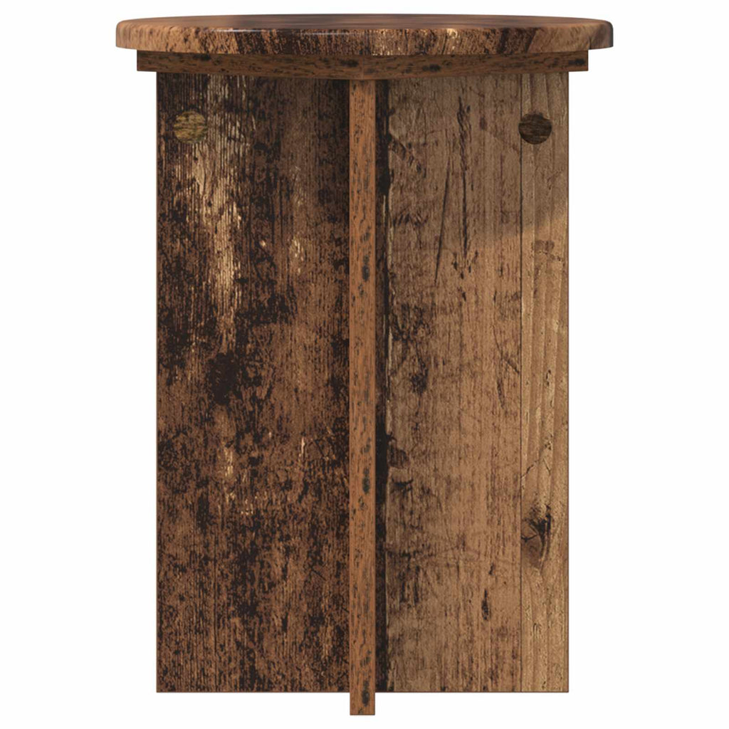 Pflanzenständer 2 pcs Altholz Ø29,5 x 40 cm Holzwerkstoff