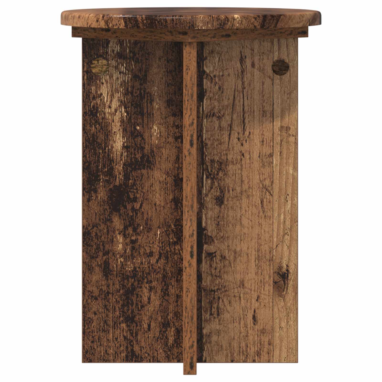 Pflanzenständer 2 pcs Altholz Ø29,5 x 40 cm Holzwerkstoff