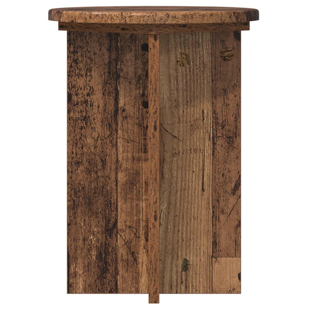 Pflanzenständer 2 pcs Altholz Ø29,5 x 40 cm Holzwerkstoff
