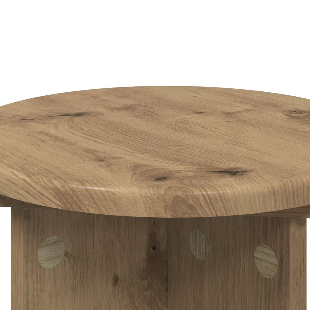 Pflanzenständer 2 pcs Artisan-Eiche Ø29,5 x 40 cm Holzwerkstoff