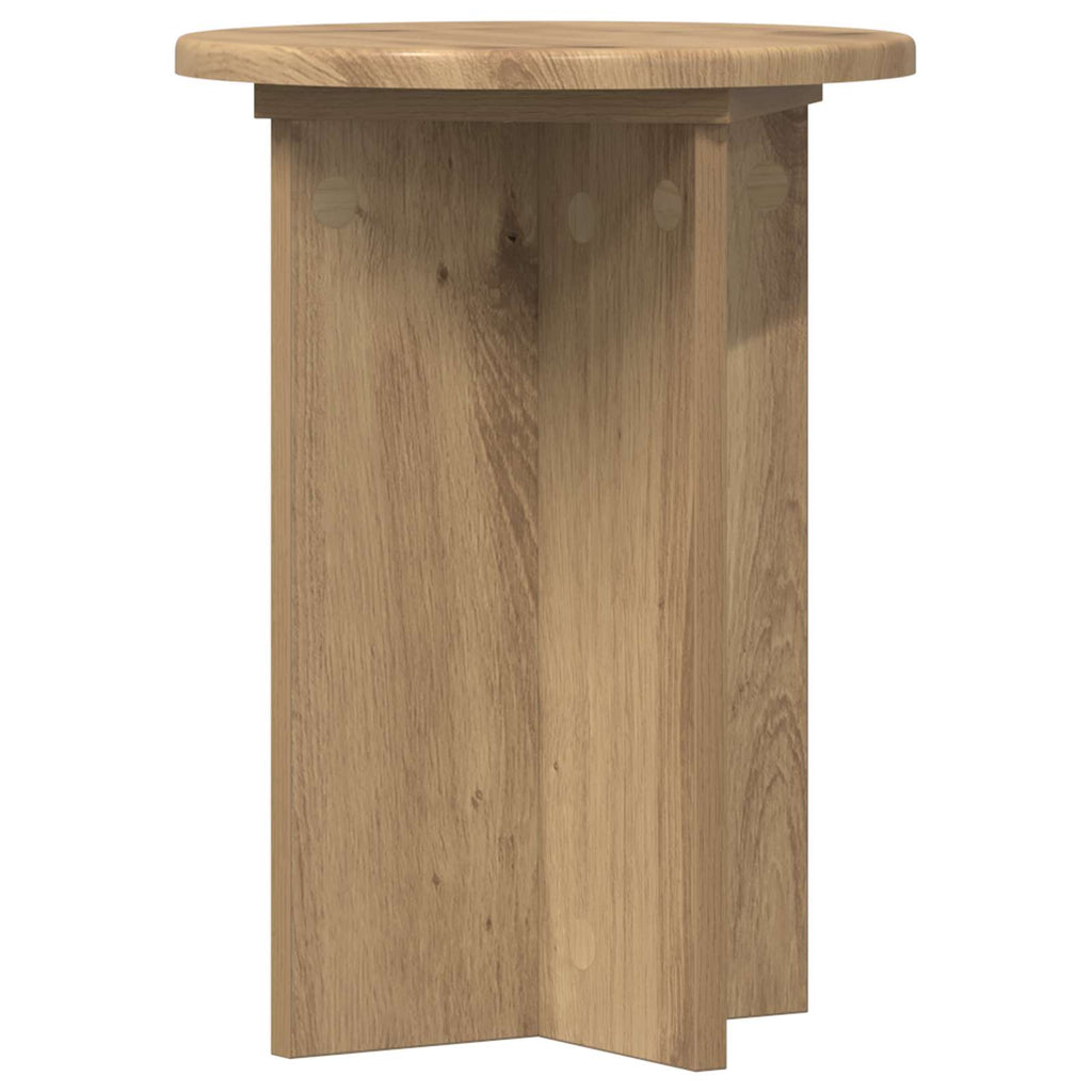 Pflanzenständer 2 pcs Artisan-Eiche Ø29,5 x 40 cm Holzwerkstoff