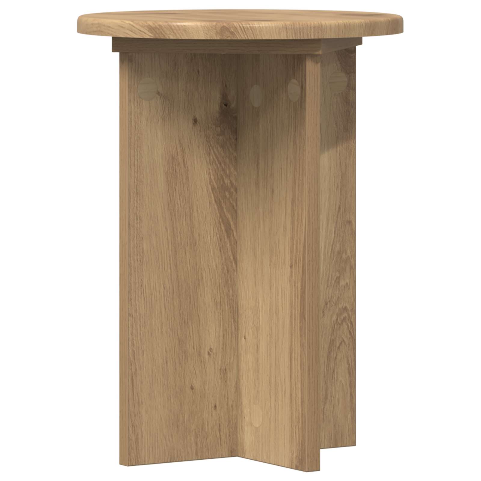 Pflanzenständer 2 pcs Artisan-Eiche Ø29,5 x 40 cm Holzwerkstoff