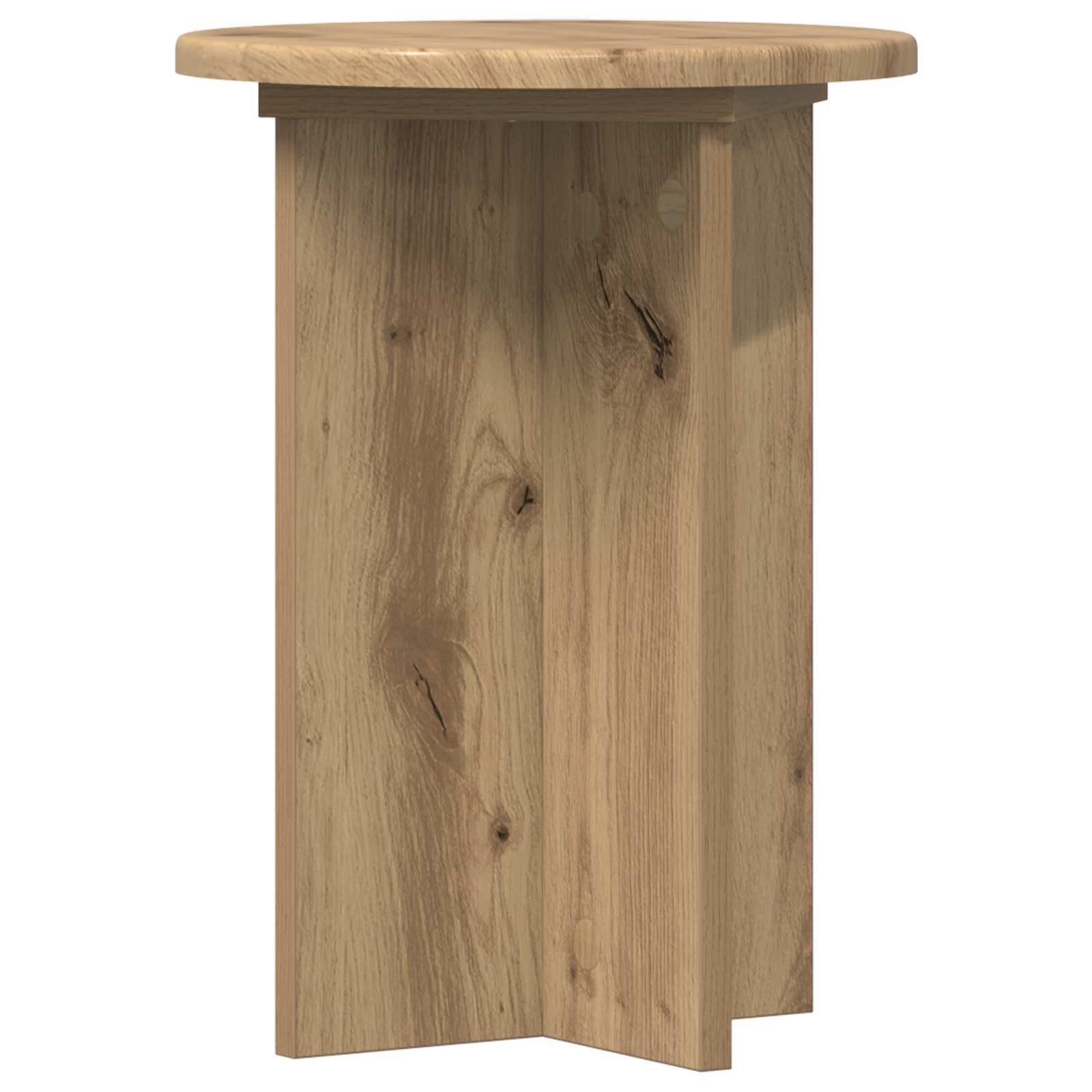 Pflanzenständer 2 pcs Artisan-Eiche Ø29,5 x 40 cm Holzwerkstoff