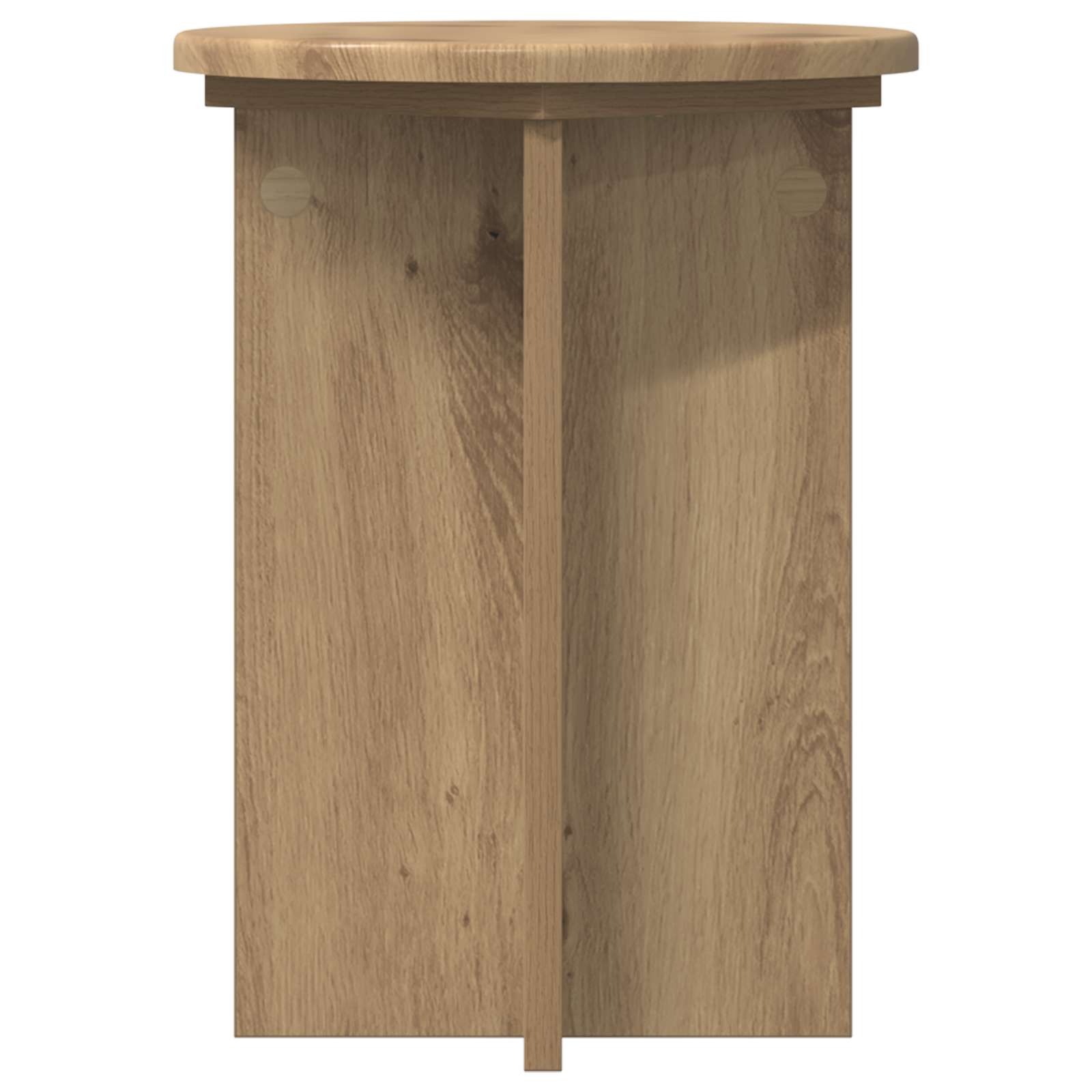 Pflanzenständer 2 pcs Artisan-Eiche Ø29,5 x 40 cm Holzwerkstoff