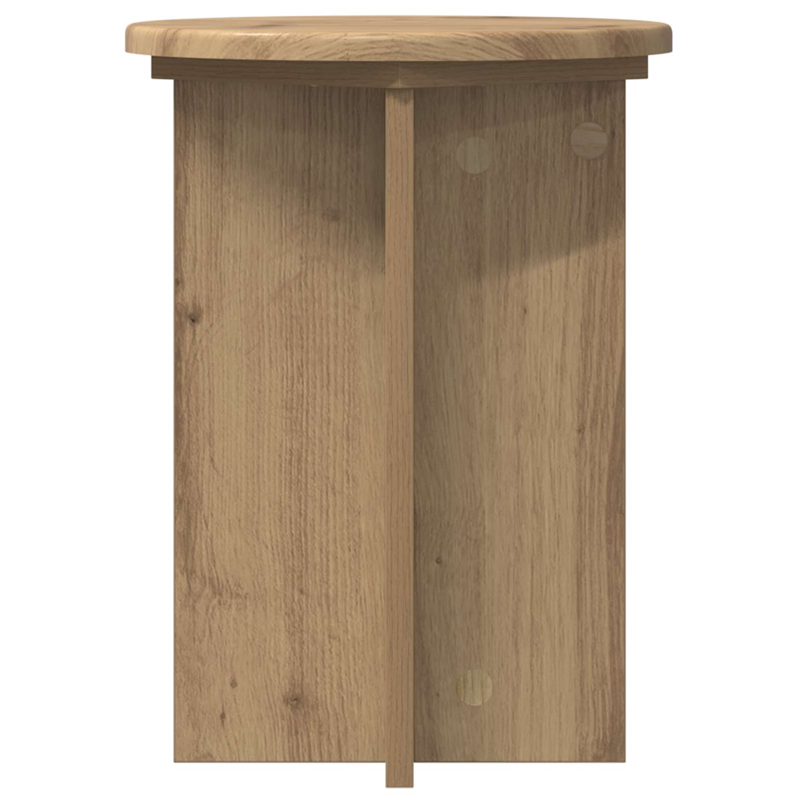 Pflanzenständer 2 pcs Artisan-Eiche Ø29,5 x 40 cm Holzwerkstoff