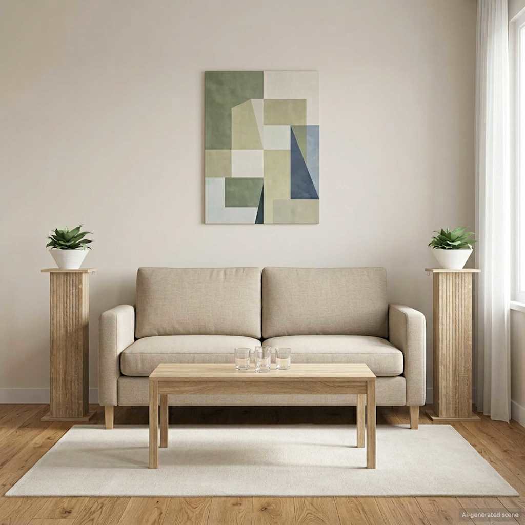 Pflanzenständer 2 pcs Sonoma-Eiche 30,5 x 30 x 100,5 cm