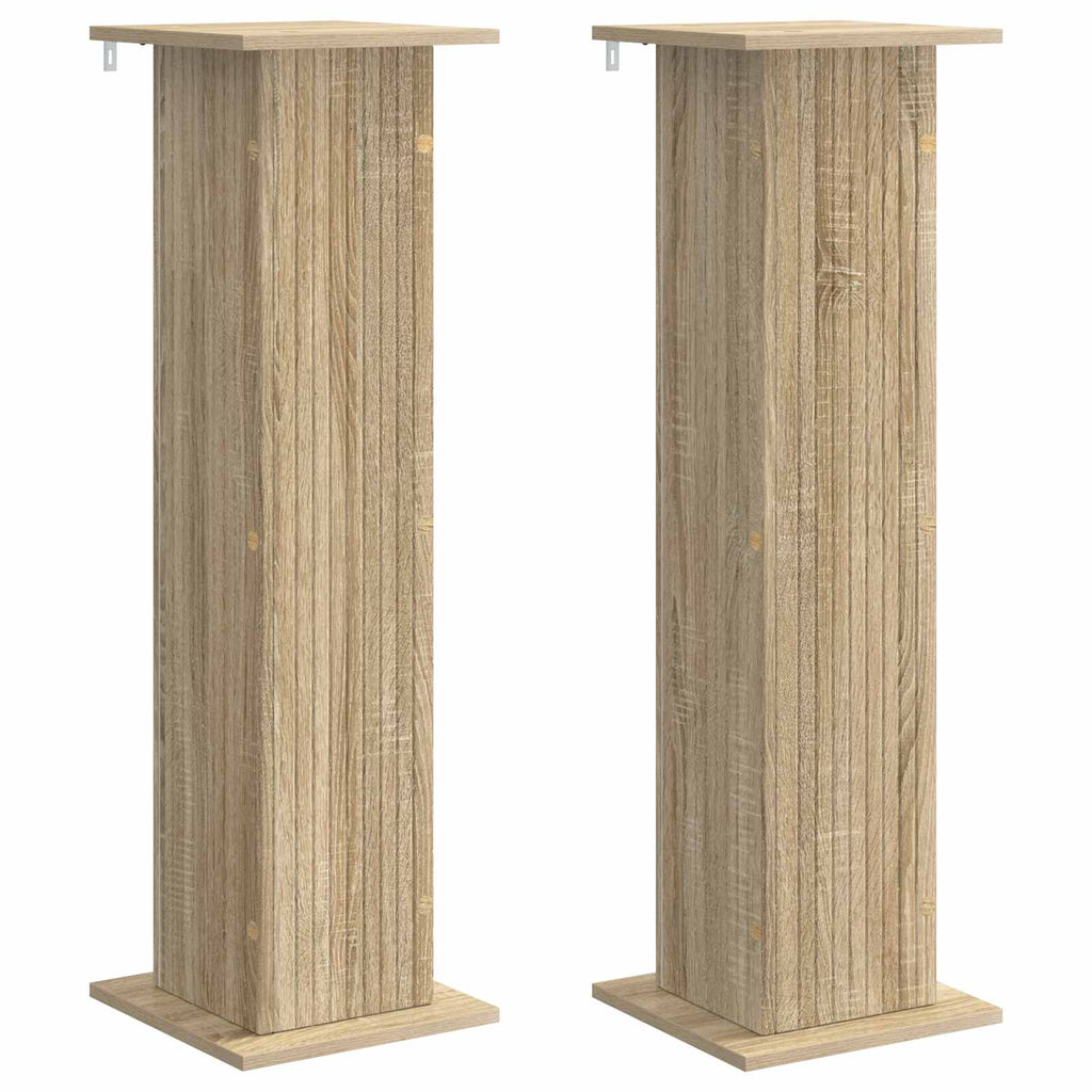 Pflanzenständer 2 pcs Sonoma-Eiche 30,5 x 30 x 100,5 cm